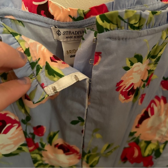 Stradivarius Bridgerton Floral Cropped Corset - Picture 8 of 8